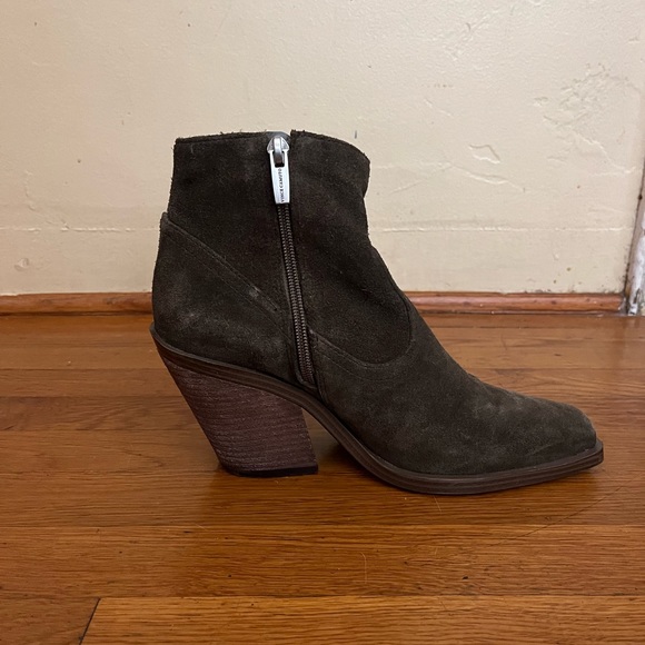 Dark Brown Women’s Vince Camuto Shoes Amtinda Square Toe Bootie Vince Camuto - Picture 2 of 4